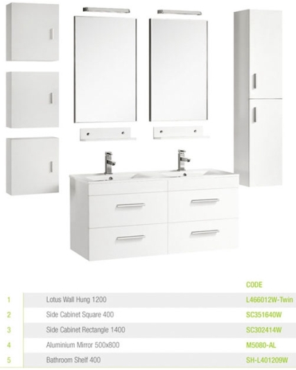 LOTUS D TWIN 2 x (46x60cm)